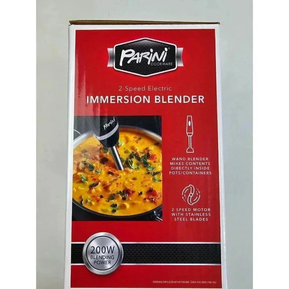 Parini Cookware Immersion Blender 200W Blending Power 2 Speed Electric Blend Mix - Picture 3 of 6